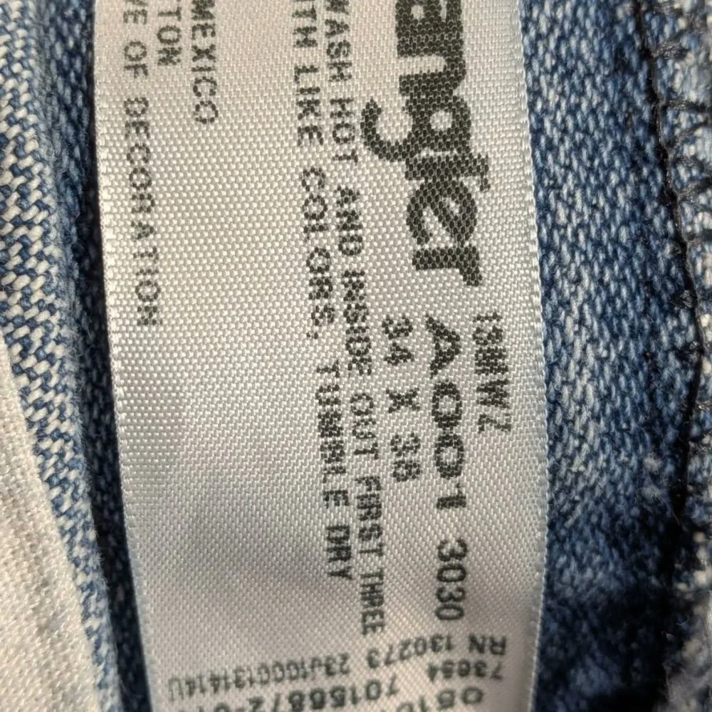 Wrangler Mens 34 x 38 Blue Denim Classic Fit Jeans Made In The USA - Picture 4 of 6